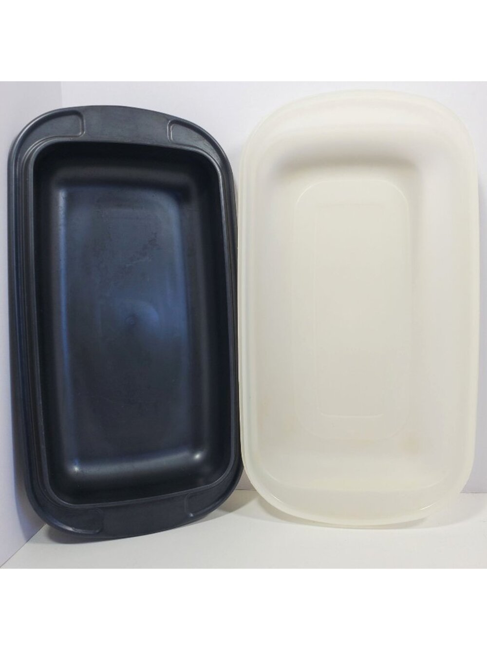 Tupperware Ultra Pro OvenWorks Grey Smoke Rectangular Shallow Baking Loaf Shape